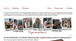 Desktop Screenshot of brickwoodovens.com